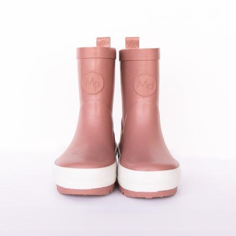 Rain Boots + Knee Highs